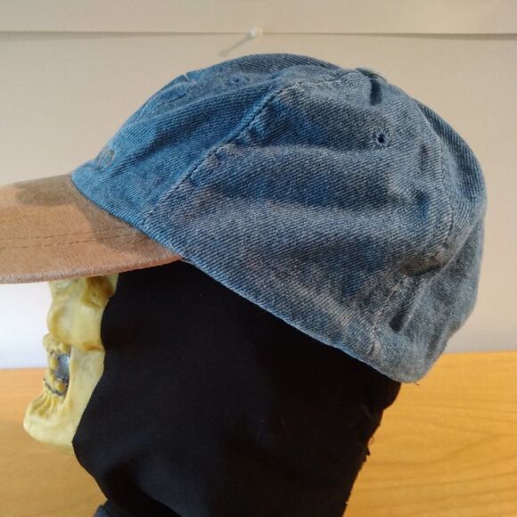 Vintage San Diego Suede Brim Strap Back Denim Hat - Picture 4 of 8